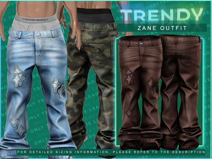 [TRENDY] Zane Jeans [Melanin]