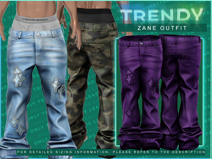 [TRENDY] Zane Jeans [Purple]