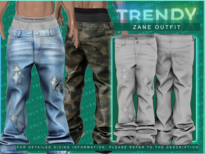 [TRENDY] Zane Jeans [White]