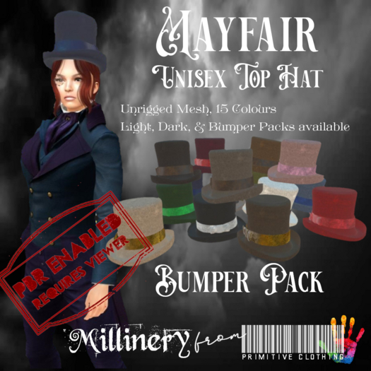 PRIMitive Millinery - Mayfair Top Hat Bumper Pack