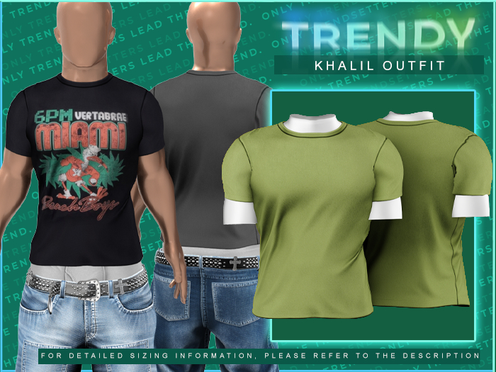 [TRENDY] Khalil Shirt [Olive]