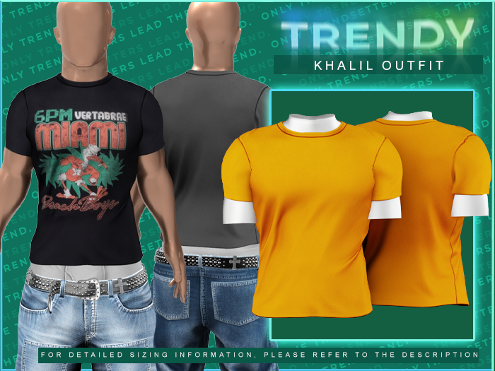[TRENDY] Khalil Shirt [Orange]