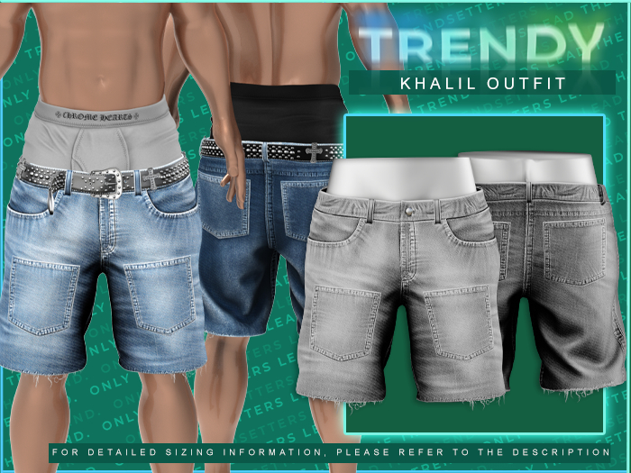[TRENDY] Khalil Jeans [Light Grey]