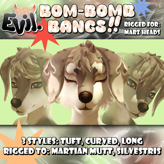 Evil. BOM-Bomb Bangs!! ~ MARZ HEADS