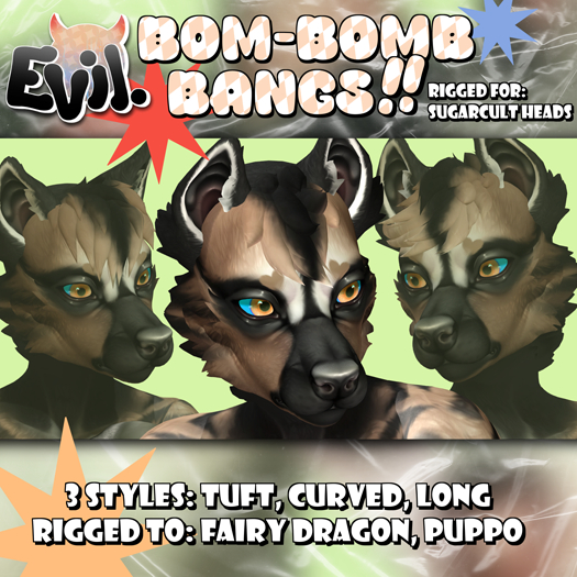 Evil. BOM-Bomb Bangs!! ~ SUGARCULT / PRETTYVILE HEADS