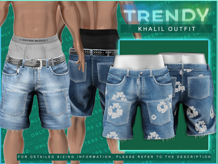 [TRENDY] Khalil Jeans [Tears Blue]
