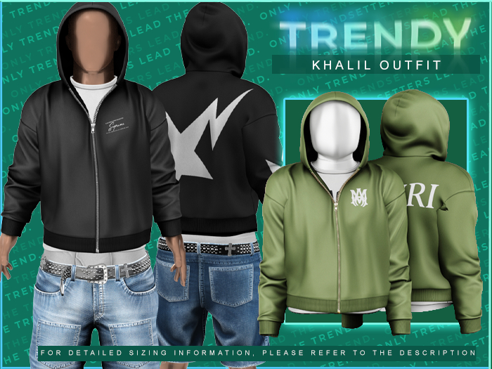 [TRENDY] Khalil Hoodie [Miri Olive]