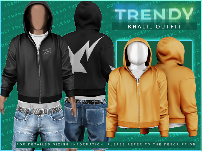 [TRENDY] Khalil Hoodie [Orange]