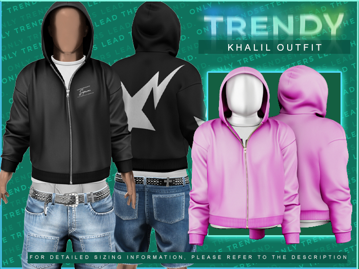 [TRENDY] Khalil Hoodie [Pink]