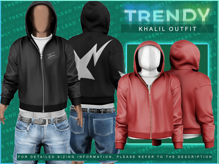 [TRENDY] Khalil Hoodie [Red]