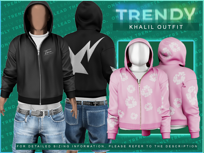 [TRENDY] Khalil Hoodie [Tears Pink]