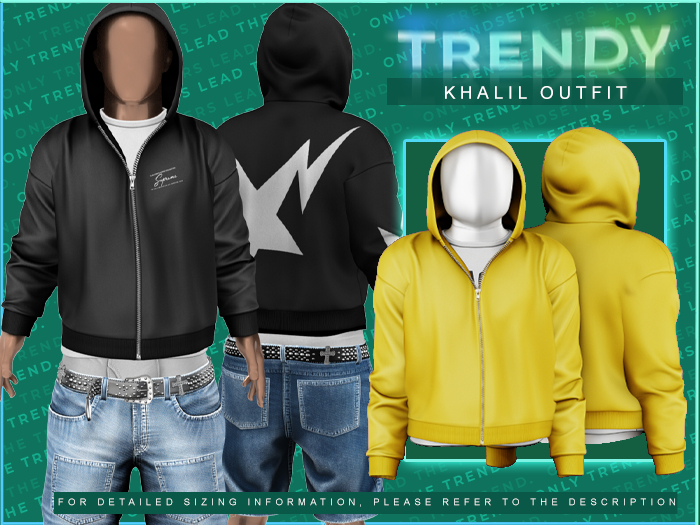 [TRENDY] Khalil Hoodie [Yellow]