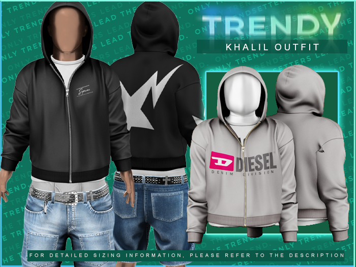 [TRENDY] Khalil Hoodie [DSEL Grey]