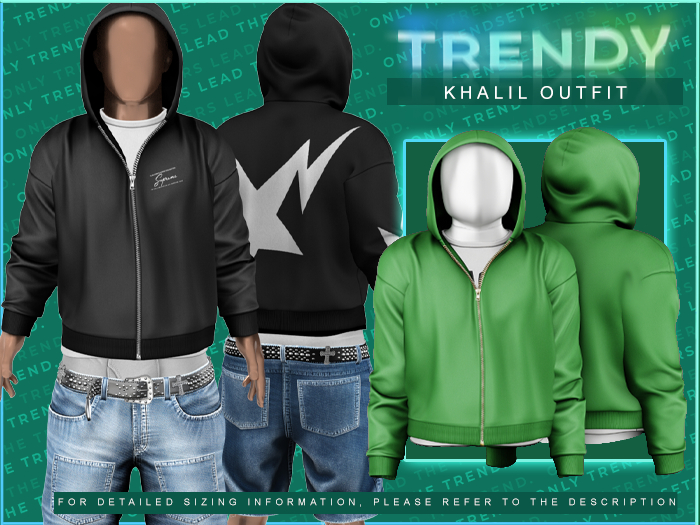 [TRENDY] Khalil Hoodie [Emerald]