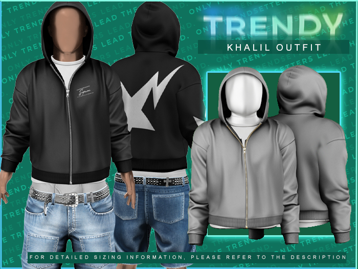 [TRENDY] Khalil Hoodie [Gray]