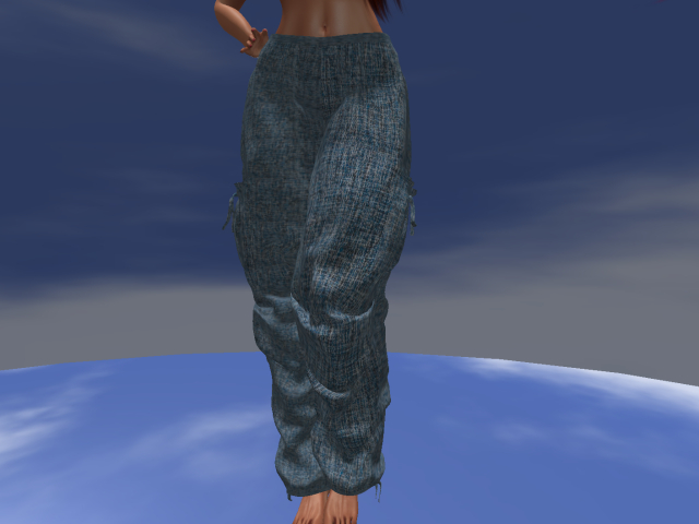 KOKO'S CLOSET BLUE LINEN PANTS