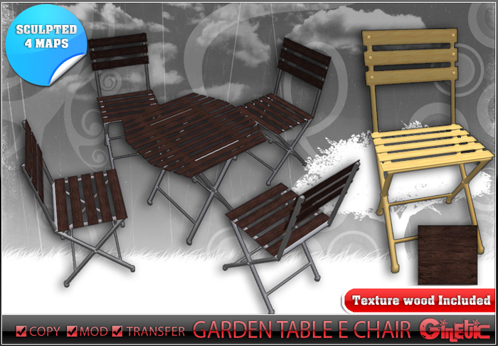 [G] Garden Table e Chair Set