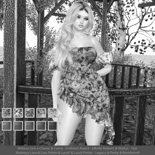 Heba Dress DEMO: Belleza Gen.X - Inithium Kupra - eBody Reborn & Waifu - Maitreya LaraX - Legacy Perky Bombshell