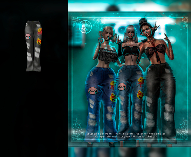 [EL]Bell Boot Pants Jean Black