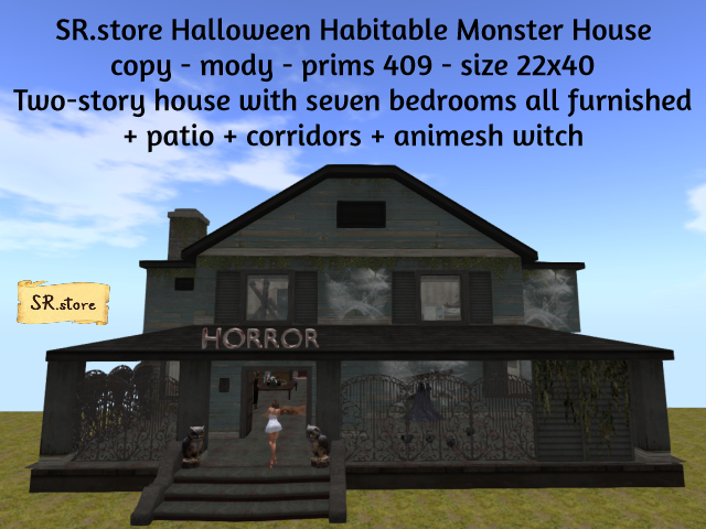 SR.store Halloween Habitable Monster House