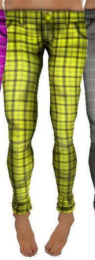 Cady's Tartan Pants- Yellow