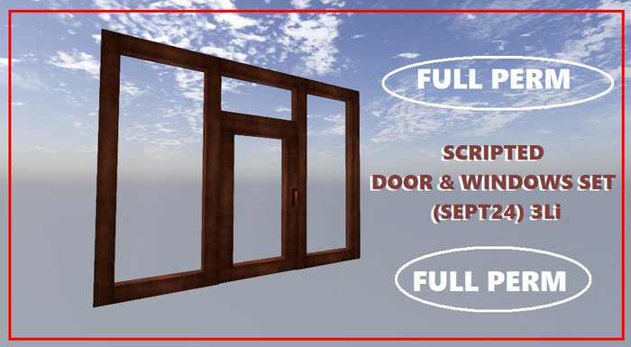 Door & windows set  (SEP24)  3Li  Complete (Boxed)
