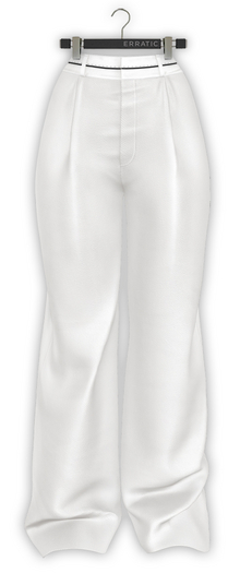 erratic / rylee - pants / white (Maitreya LaraX, Lara PetiteX / Legacy Classic + Perky / eBody Reborn) 