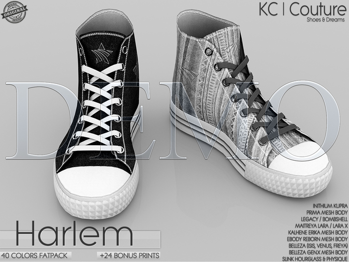 *DEMO* -KC- HARLEM SNEAKERS / 40 COLORS + 24 PRINTS FATPACK