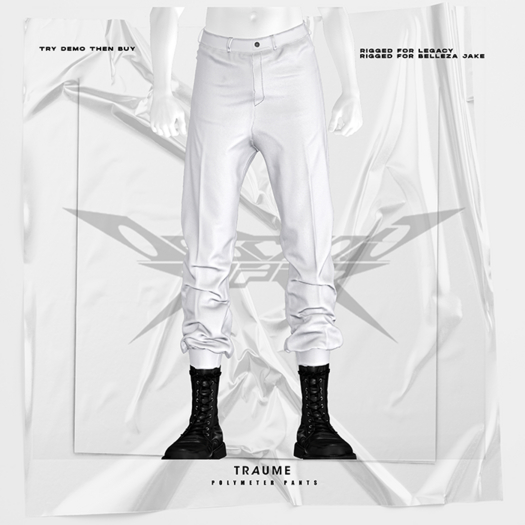 [Traume] Polymeter Pants White