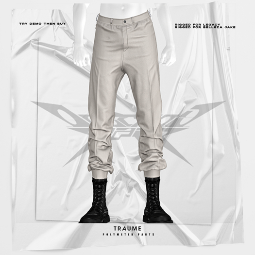 [Traume] Polymeter Pants Cream