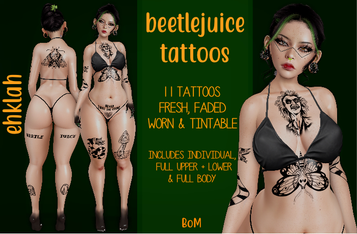 [ehklah] Beetlejuice Tattoo Megapack