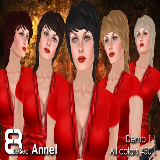 BeReal Annet Hair Pack *99 L$ SALE*
