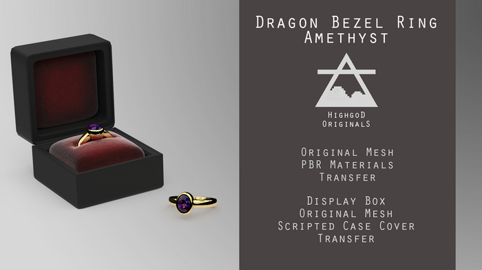 Dragon Bezel Ring [Amethyst]