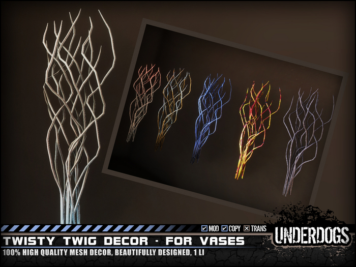 [UnderDogs] - Twisty Twig Decor (SET) - Home Decor