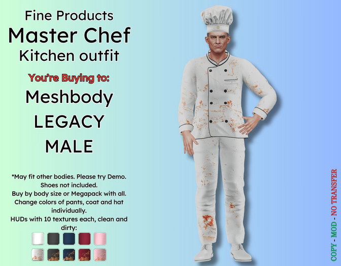 FP - Master Chef - LEGACY MALE / ATHLETIC
