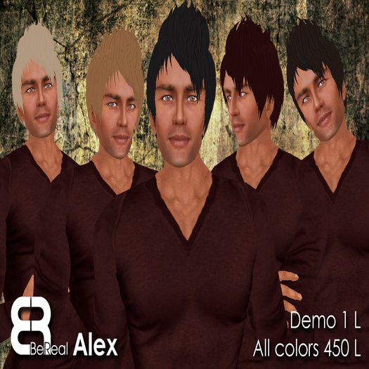 BeReal Alex Hair Pack *99 L$ SALE*