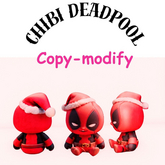 {MB} chibi deadpool festive