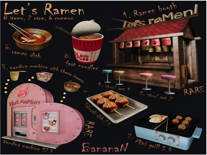 3. BananaN. Let's ramen vending machine RARE