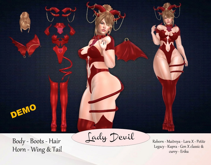 ::FOR YOU:: LADY DEVIL COSTUME (DEMO 3 MIN)