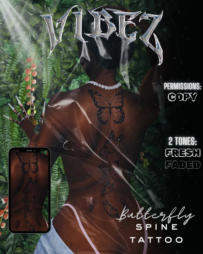 Butterfly Spine Tattoo