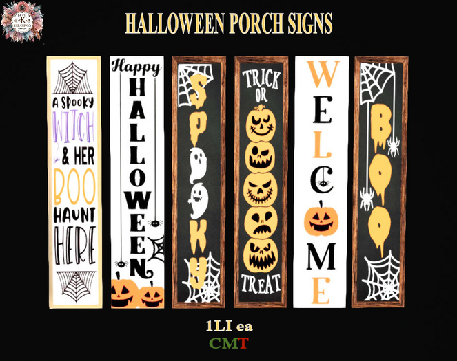 *LKK* Halloween Porch Signs  