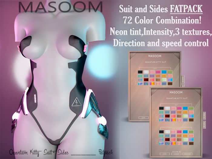 [[ Masoom ]] Quantum Kitty Traje y Laterales - FATPACK