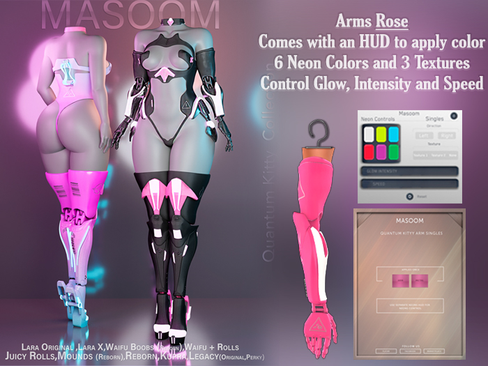 [[ Masoom ]] Quantum Kitty Brazos - Rose