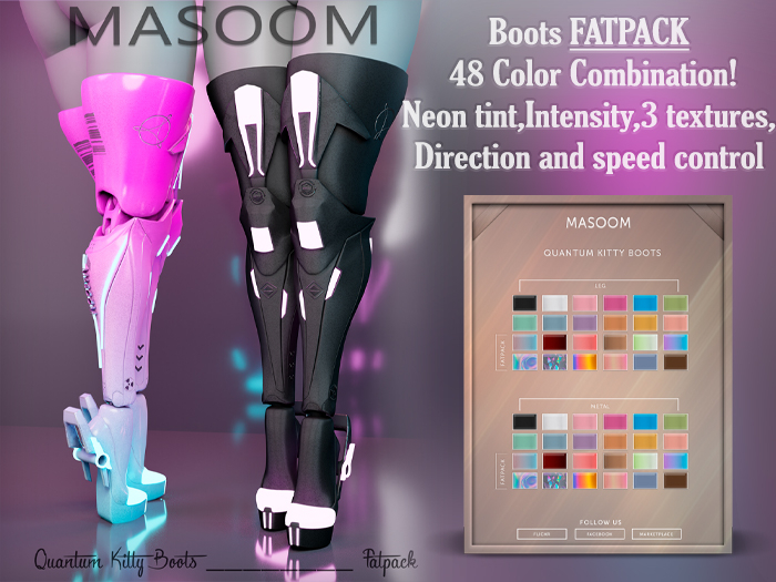 [[ Masoom ]] Quantum Kitty Boots - FATPACK