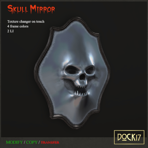 #Dock17# Skull Mirror package (ADD)