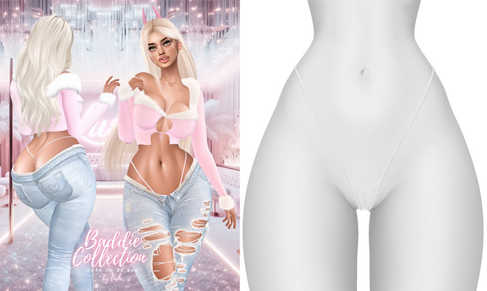 Lush - Baddie Lace Panties White