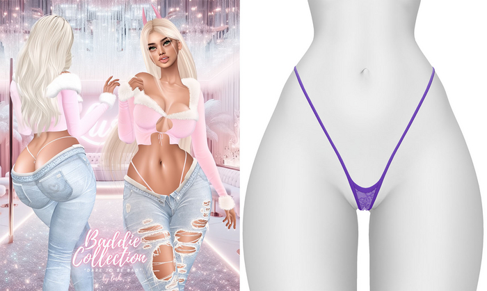 Lush - Baddie Lace Panties Purple