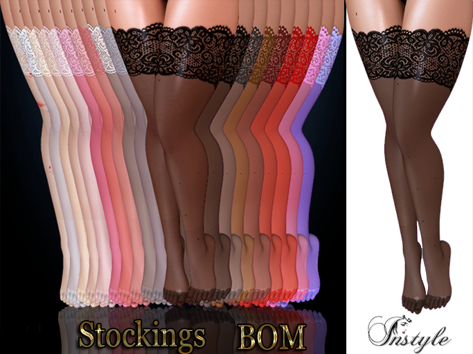 Sale !! InStyle - Stockings BOM  -  Black