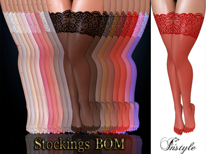 Sale !! InStyle - Stockings BOM - Red