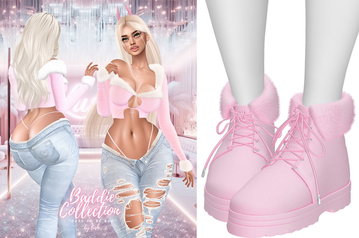 Lush - Baddie Fur Boots Candy
